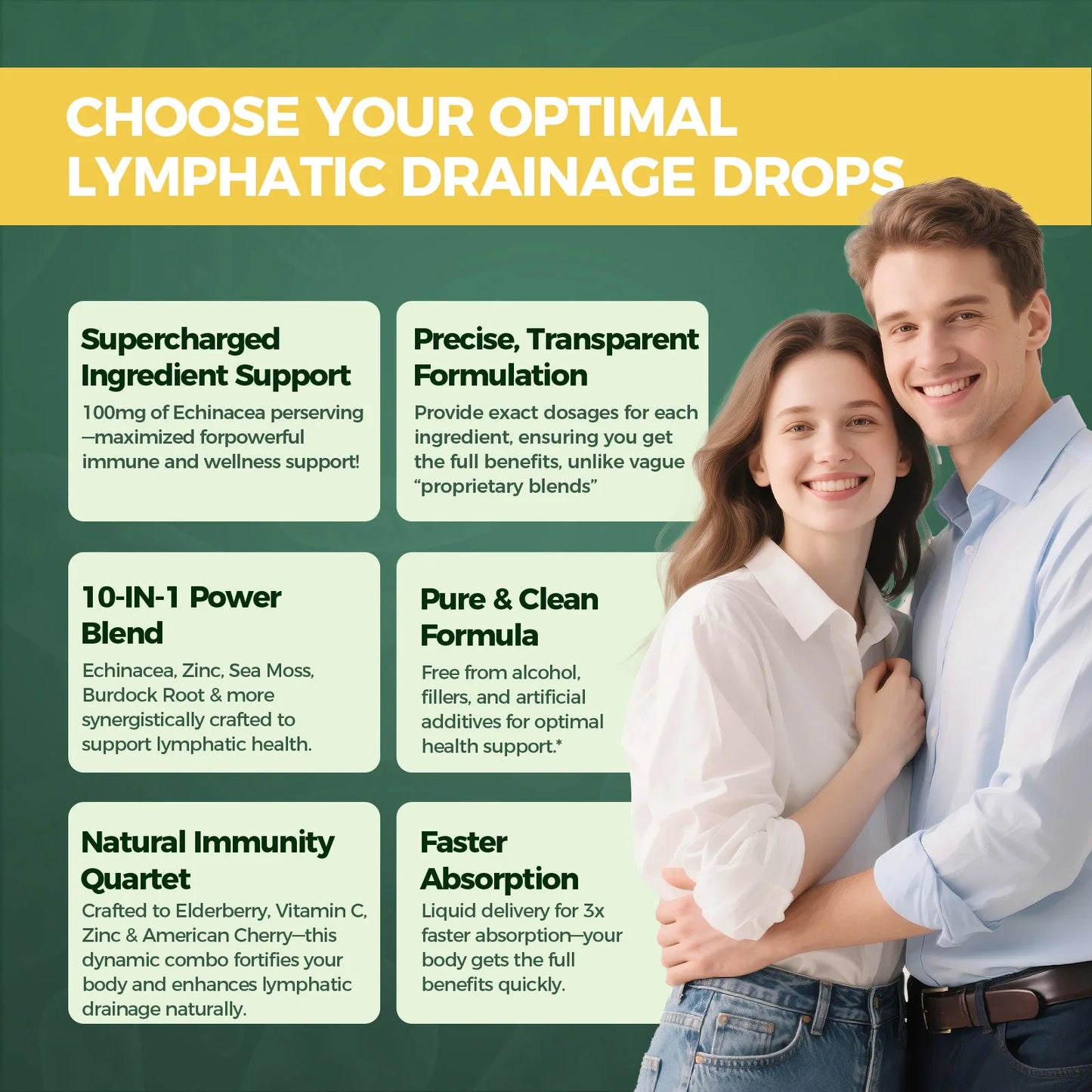 GPGP Greenpeople Lymphatic Drainage Drop Lymphatic Support Detox & Circulation Promote Digestive Strengthens Defenses & Immune
