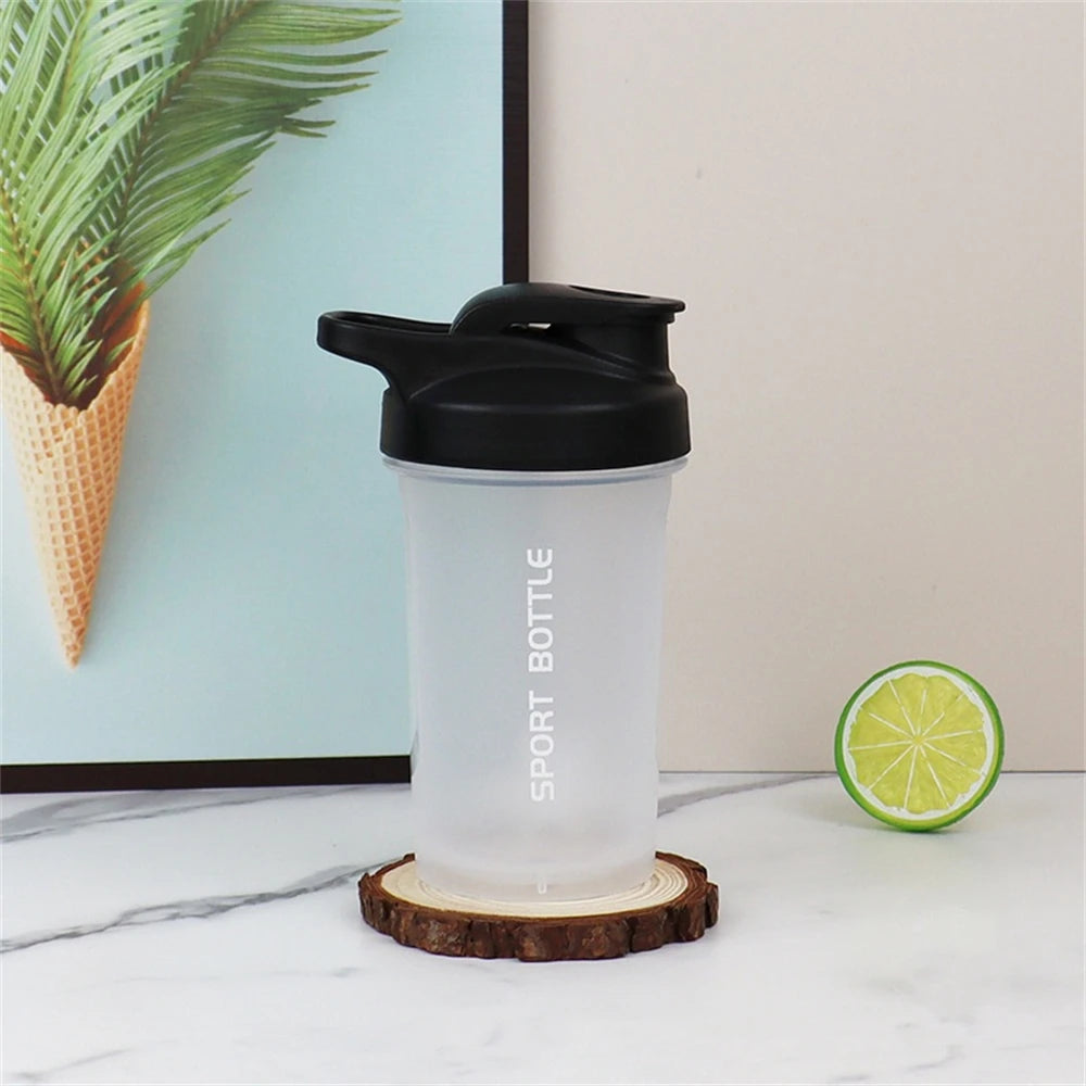 Portable 300ml Protein Powder Shaker Bottle Mixing Cup with Scale LeakProof Water Bottle for Gym Outdoor Fitness Training Sport