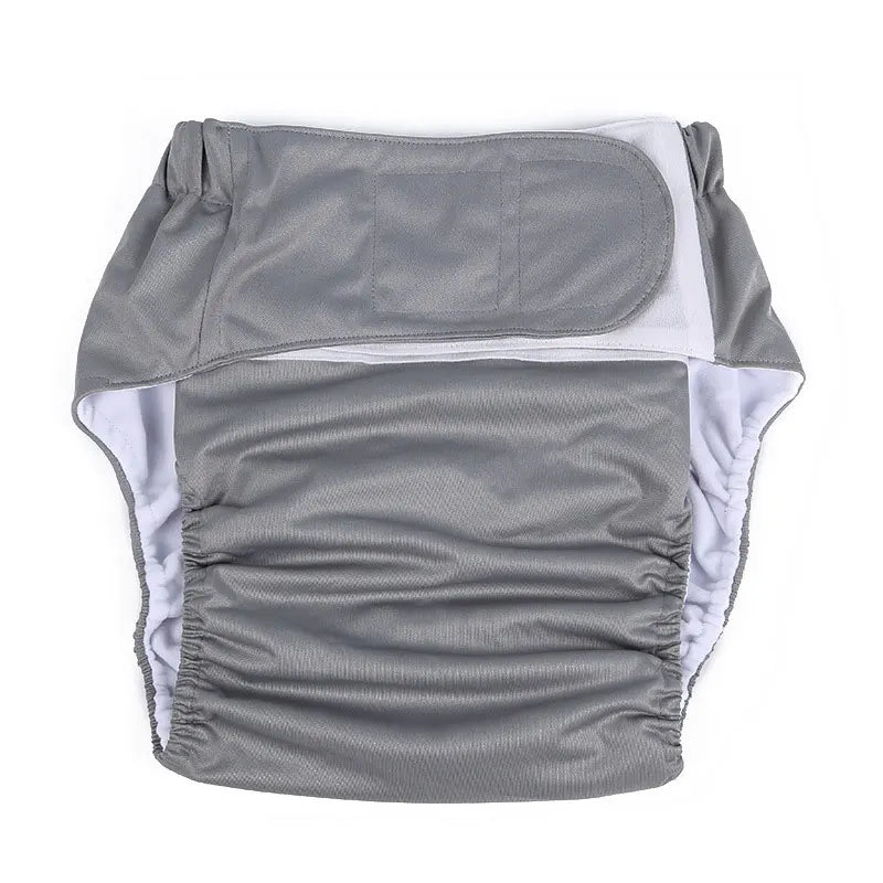 Reusable Adult Diapers, Large Size, Washable Cloth Diaper for Patients, Elderly Men and Women, Incontinence Pants, 1 Pc