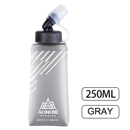AONIJIE SD21 Soft Flask Collapsible 250ml 420ml Water Bottle Hydration Water Bladder For Running Marathon Cycling Trail Hiking