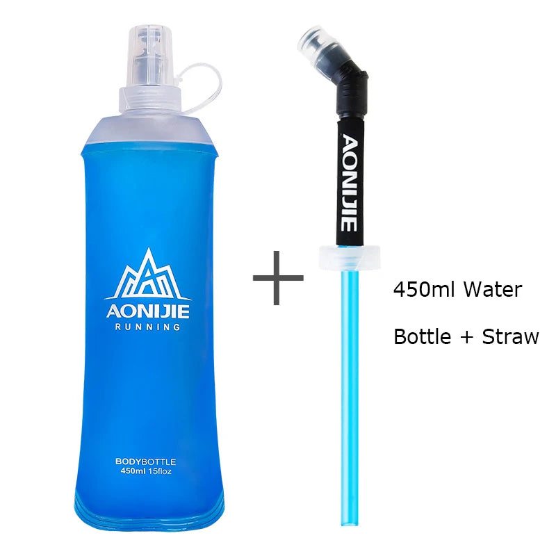AONIJIE SD19 R450 Soft Flask Folding Collapsible 450ml Water Bottle TPU BPA Free Running Hydration Pack Waist Bag Vest Marathon