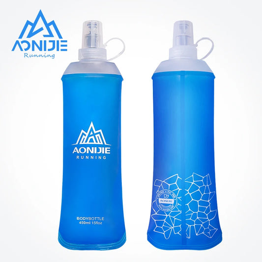 AONIJIE SD19 R450 Soft Flask Folding Collapsible 450ml Water Bottle TPU BPA Free Running Hydration Pack Waist Bag Vest Marathon