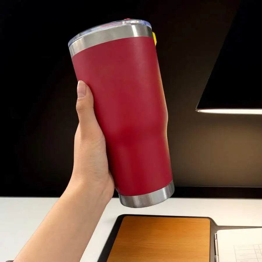 30 Oz Insulated Mug/Cool Cup - Large Capacity, Dual-Purpose, Non-Slip, Leak-Proof, A Must-Have For Campers, Suitable For Use In