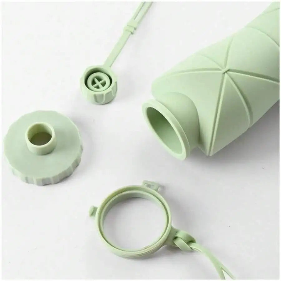 Collapsible Silicone Water Bottle, Portable Foldable Large Capacity Cup For Outdoor Hiking Cycling Travel