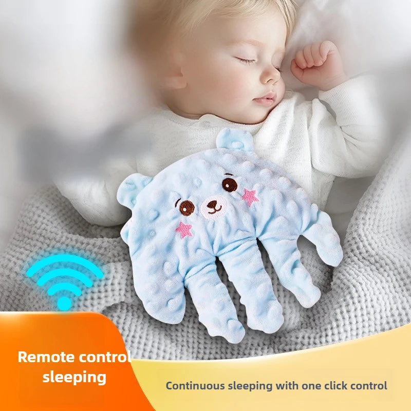 Cartoon Bear Baby Sleep Aid Newborn Soothing Pillow Comforting Hand Detachable with Remote for Comfortable Newborns Sleeping