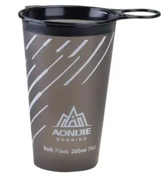 AONIJIE 170ml 200ml 250ml 500mml 350ml 600ml Running Sport Bicycle Soft Water Bottle Folding TPU Soft Flask Water Bag Cup