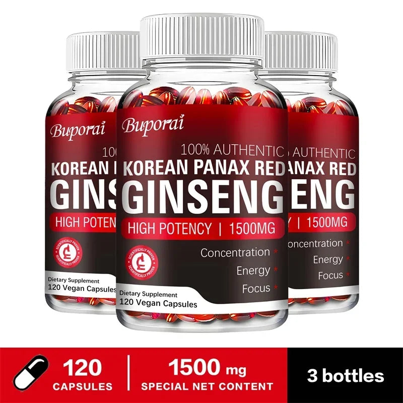 Korean Red Panax Ginseng - Energy, Endurance, Vitality, Performance, Immune Support