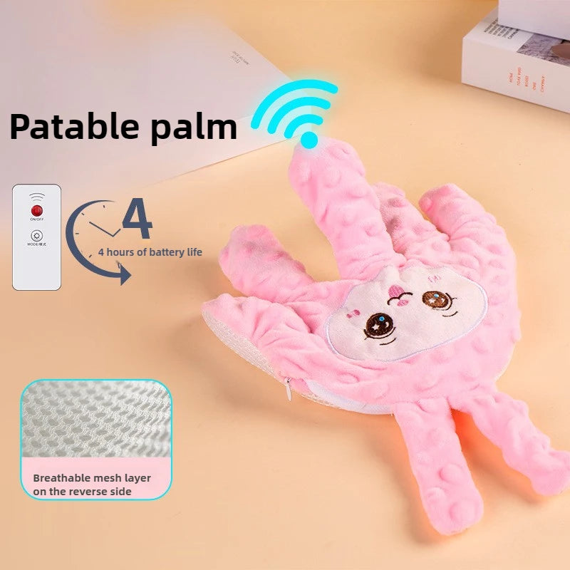 Cartoon Bear Baby Sleep Aid Newborn Soothing Pillow Comforting Hand Detachable with Remote for Comfortable Newborns Sleeping