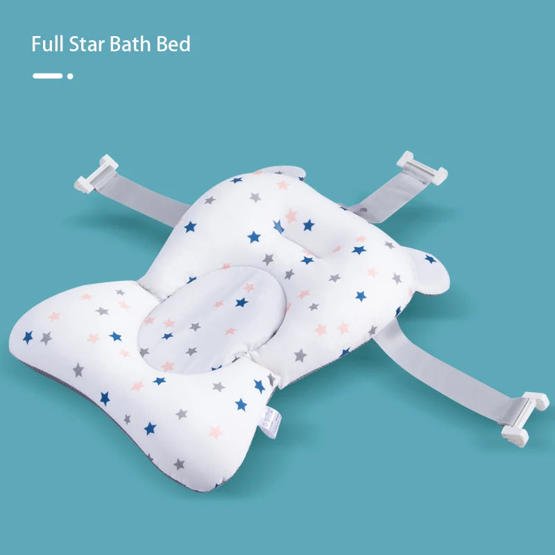 Baby shower lying down, baby shower artifact can sit and lie down, newborn net bag bath pad, bathtub floating pad