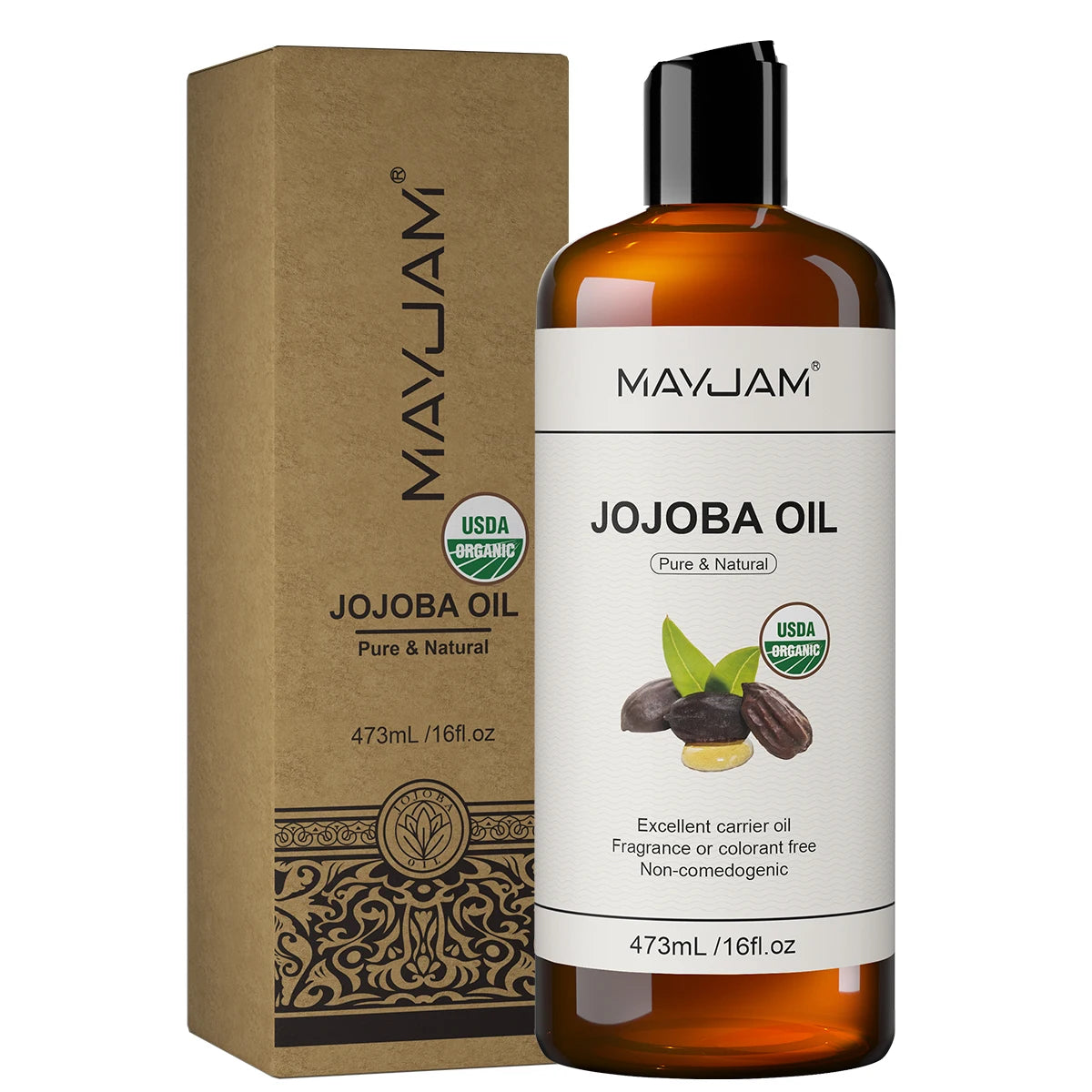 USDA Organic Sunflower Seed for Skin & Hair Cold-Pressed Pure Natural Sweet Almond Moroccan Argan Massage Oil Moisturizing