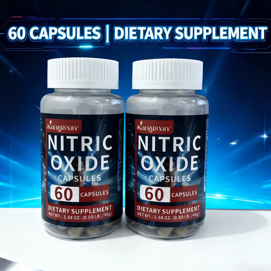 Nitric Oxide Booster Capsules with L-Arginine & L-Citrulline - Supports Blood Flow, Energy, Endurance & Muscle Pumps, 120 Count