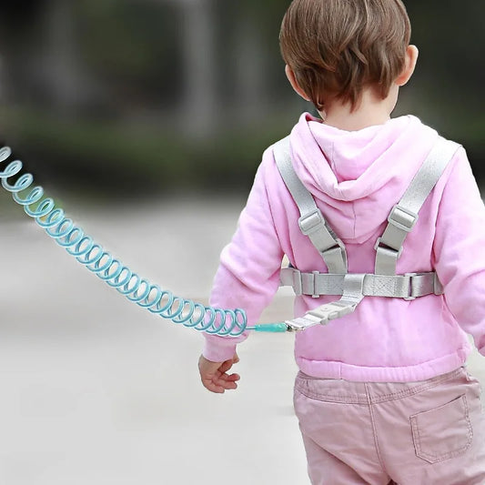 Infants and young children's loss prevention belt traction rope Baby loss prevention bracelet 2m spring rope Walking baby safety
