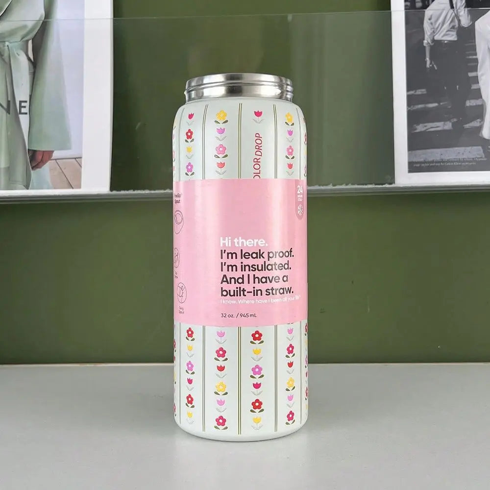 950ml Cup Vacuum Flasks Thermoses Water Bottle Drinkware Thermo Tumbler Stainless Steel Thermal Mug Cold Hot Coffee
