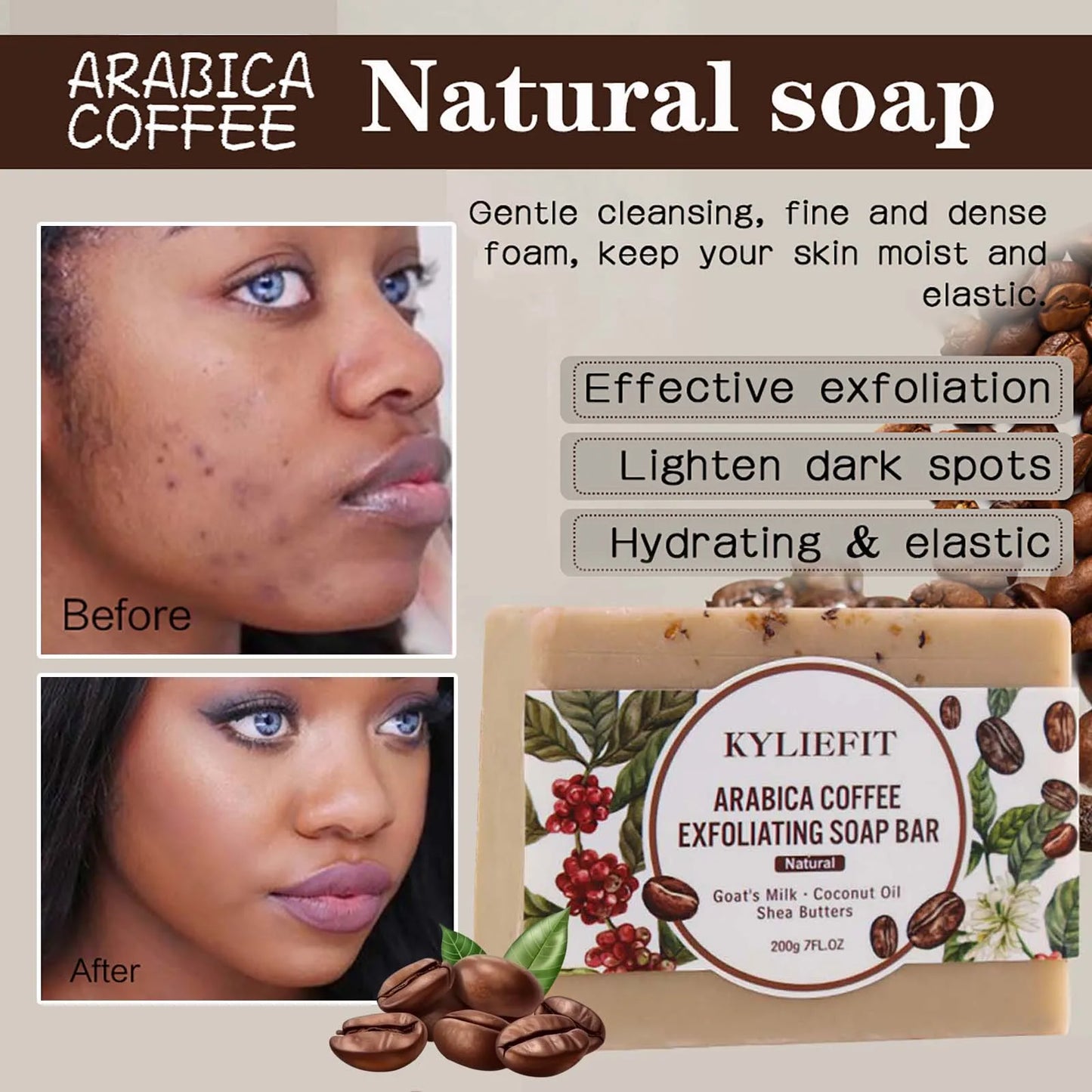 AILKE Aloe Vera Whitening Soap, Remove Acne, Pimples, Skin Radiant, Improve Skin Luster, Vegan Bath Wash for All Skin Types
