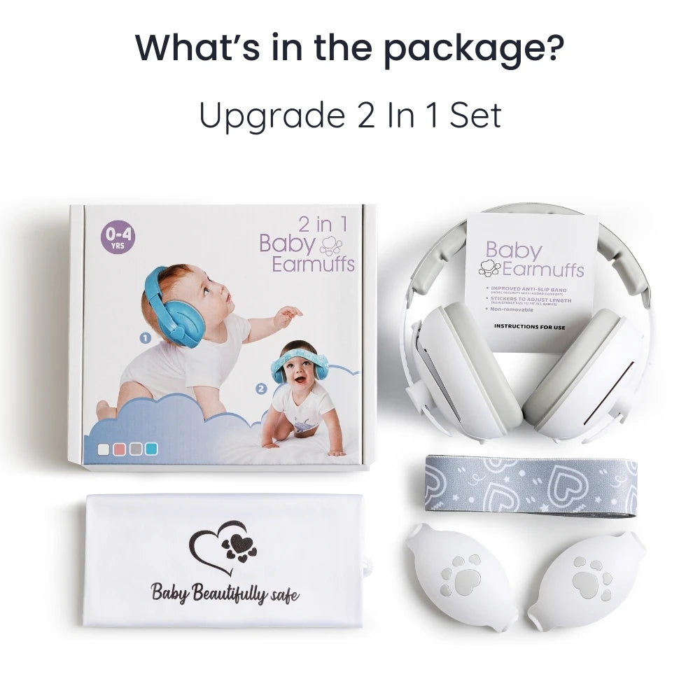 Infant earplugs Hearing protection on baby essential noise canceling headphones against baby noise prevention headset for babies