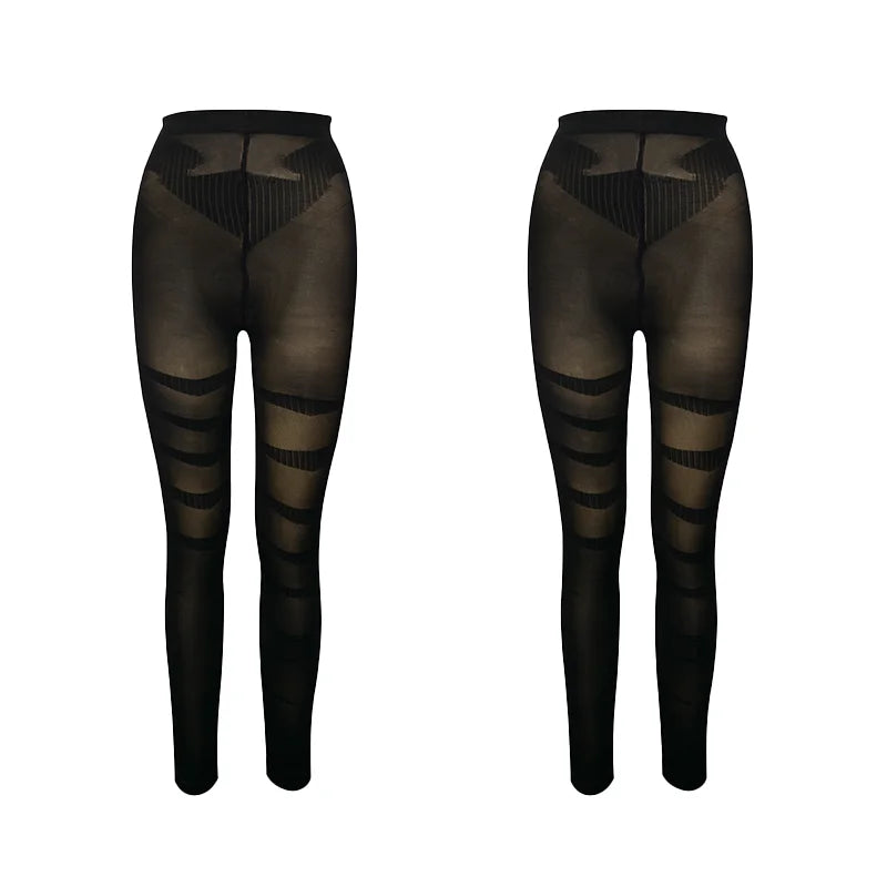2PCS Leg Slimming Body Shaper Anti Cellulite Compression Leggings High Waist Tummy Control Panties Thigh Sculpting Sexy Slimmer
