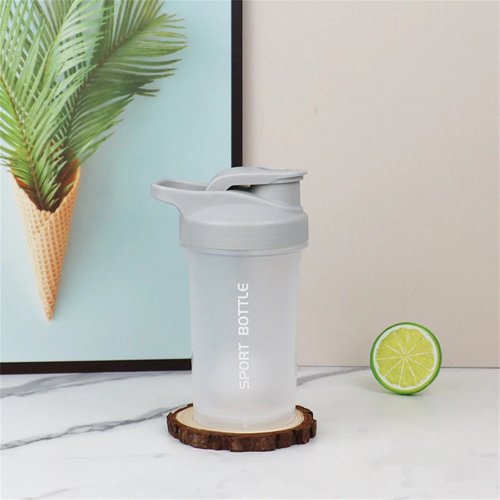 Portable 300ml Protein Powder Shaker Bottle Mixing Cup with Scale  LeakProof Water Bottle for Gym Outdoor Fitness Training Sport