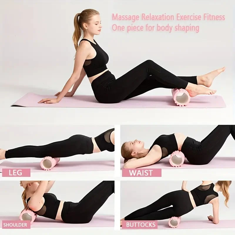 Yoga foam roller muscle massage Block pilates tools Yoga Column fitness foam roller set gym Yoga Brick exercise equipment
