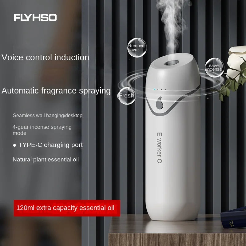 Waterless Essential Oil Diffuser Bottle Type Automatic Aroma Diffuser USB Rechargeable 4 Gears