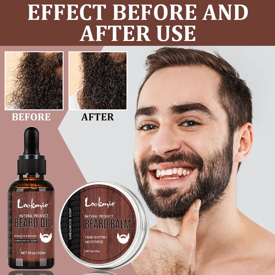 Beard Balm and Oil Beards Essence Cream for Defining Whiskers Promotes Beard Healthy Growth Oil Men Beards Soft Styling Products