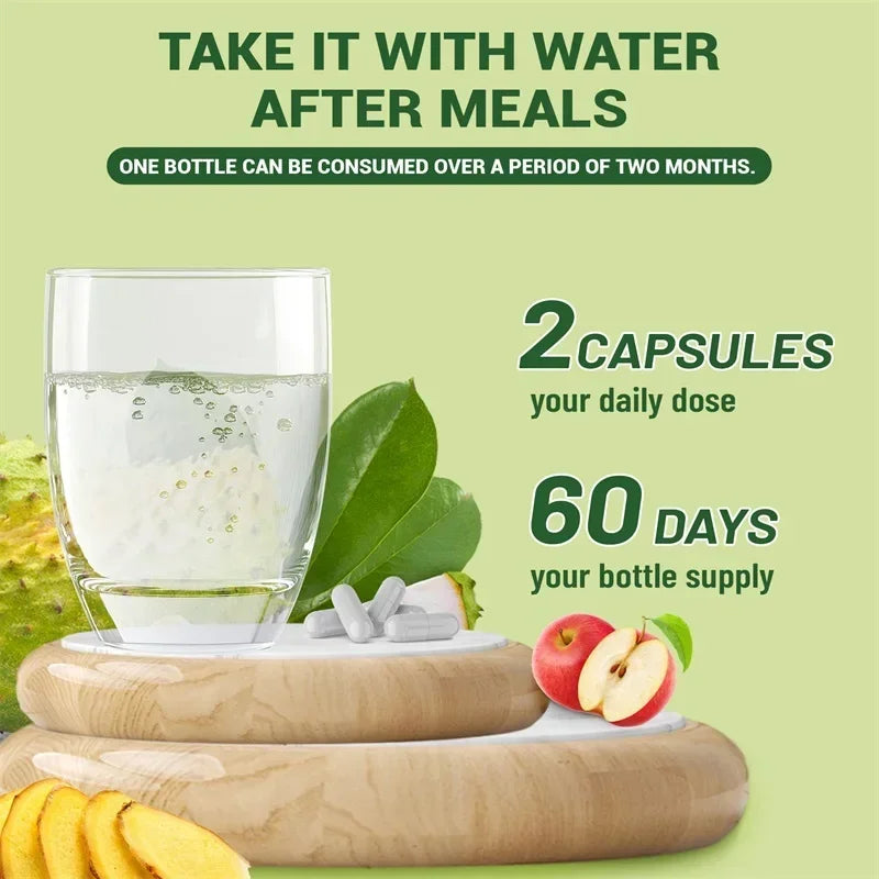 24-In-1 Soursop Supplement - Promote Digestion and Cell Health, Supports Skin, Joint and Bone Health, Strengthens Immunity