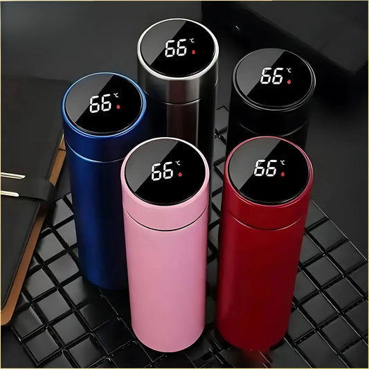 500ML Temperature Display Thermos Cup Stainless Steel Divided Thermos Bottle Outdoor Vacuum Insulated Cup Father's Day Gift