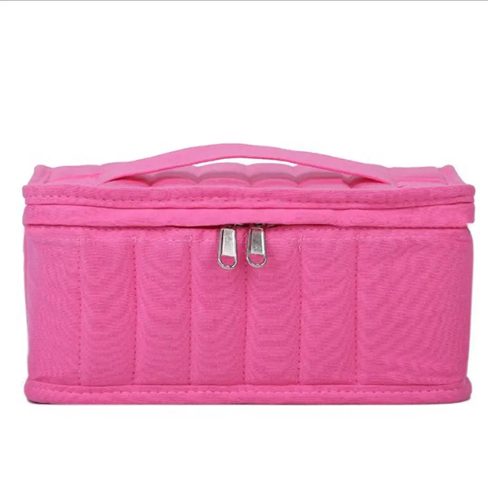 Essential Oil Case 38 Slots 5ML 10ML 15ML Perfume Oil Essential Oil Box Travel Portable Carrying Holder Nail Polish Storage Bag
