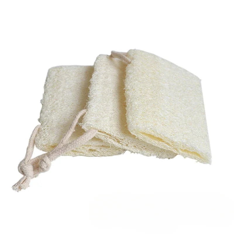 Natural Loofah Sponge round Brush for Bath And Dish Cleaning - Scrubbing Bath Brush for Dishwashing And Bathing Accessory