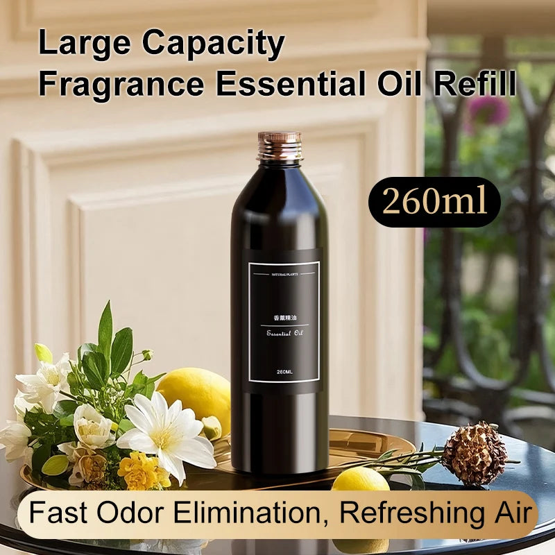 260ML Long-Lasting Aromatherapy Essential Oil Refill Versatile Fragrance for Humidifiers Car Fresheners Home Use