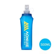 AONIJIE 170ml 200ml 250ml 500mml 350ml 600ml Running Sport Bicycle Soft Water Bottle Folding TPU Soft Flask Water Bag Cup