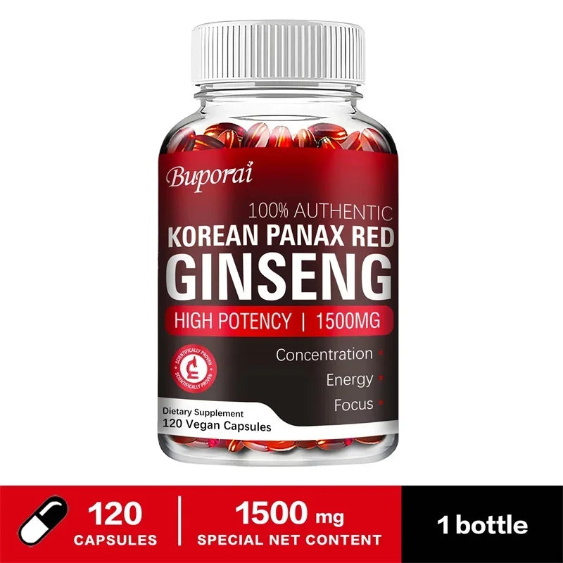 Korean Red Panax Ginseng - Energy, Endurance, Vitality, Performance, Immune Support